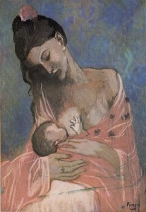 Pablo Picasso titulada “Maternidad” (1901)