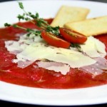 Casi carpaccio de corzo